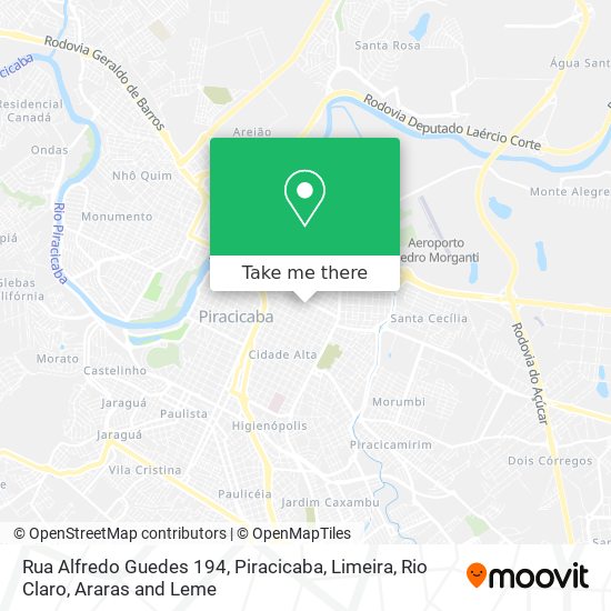 Mapa Rua Alfredo Guedes 194