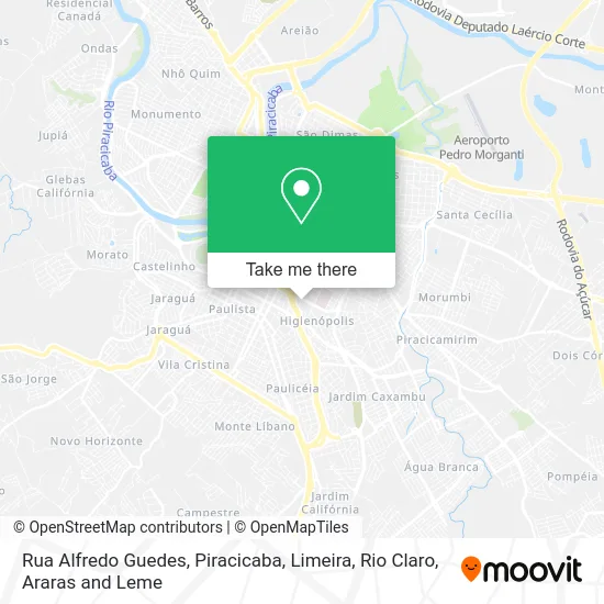 Rua Alfredo Guedes map