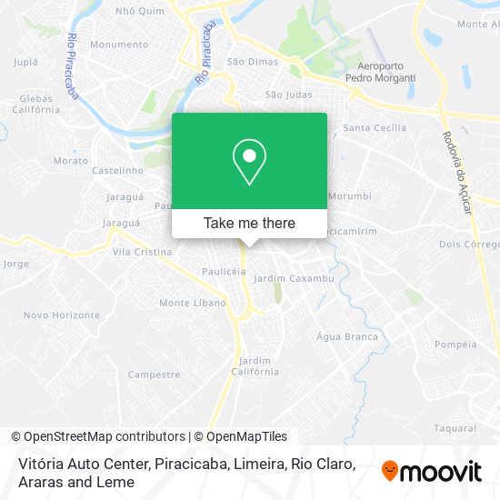 Vitória Auto Center map