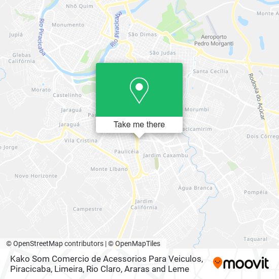 Kako Som Comercio de Acessorios Para Veiculos map