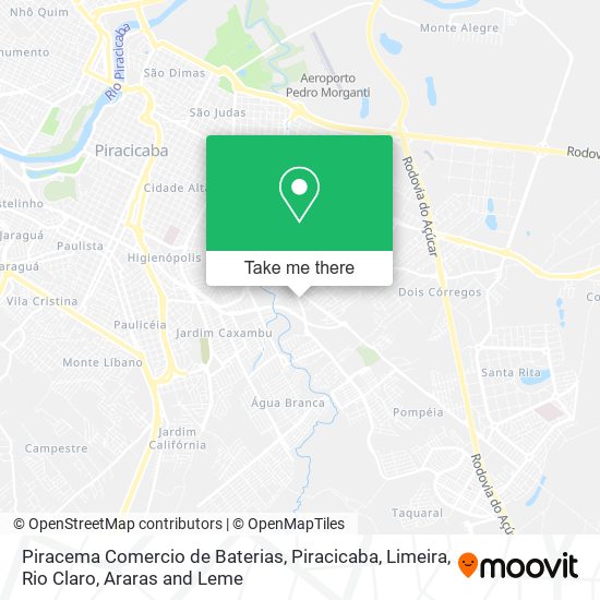 Piracema Comercio de Baterias map