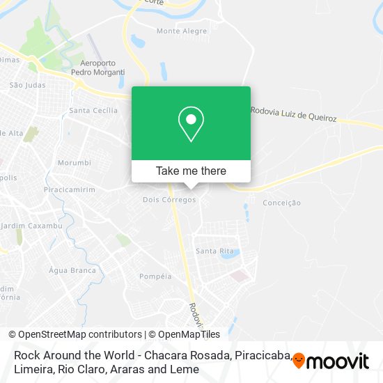 Rock Around the World - Chacara Rosada map
