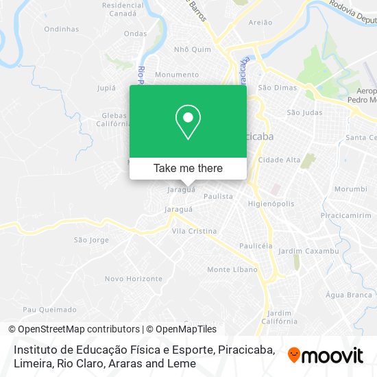 Mapa Instituto de Educação Física e Esporte