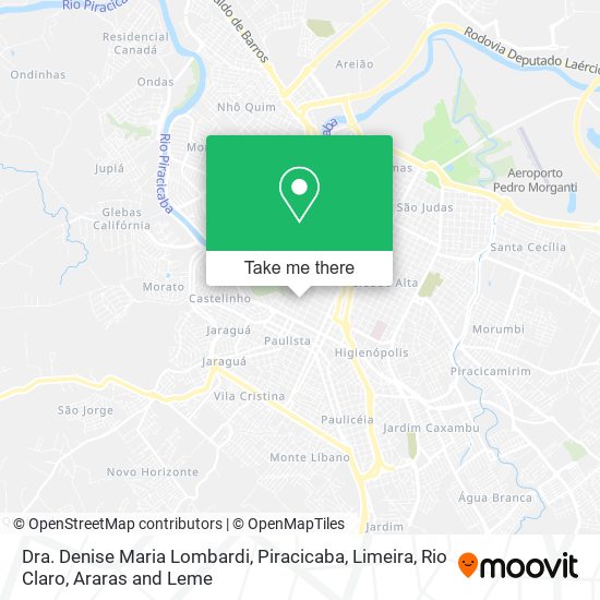 Dra. Denise Maria Lombardi map