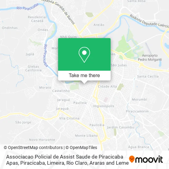 Associacao Policial de Assist Saude de Piracicaba Apas map
