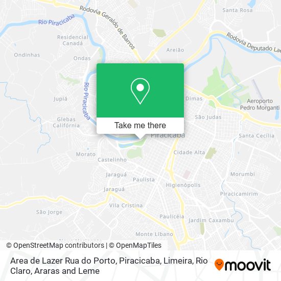 Area de Lazer Rua do Porto map