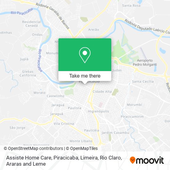 Assiste Home Care map