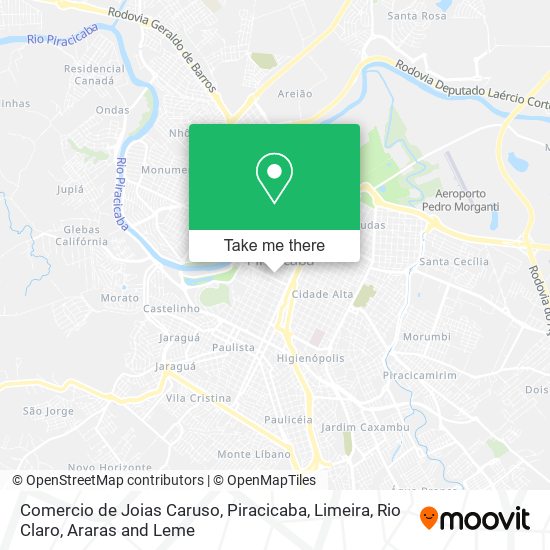 Comercio de Joias Caruso map