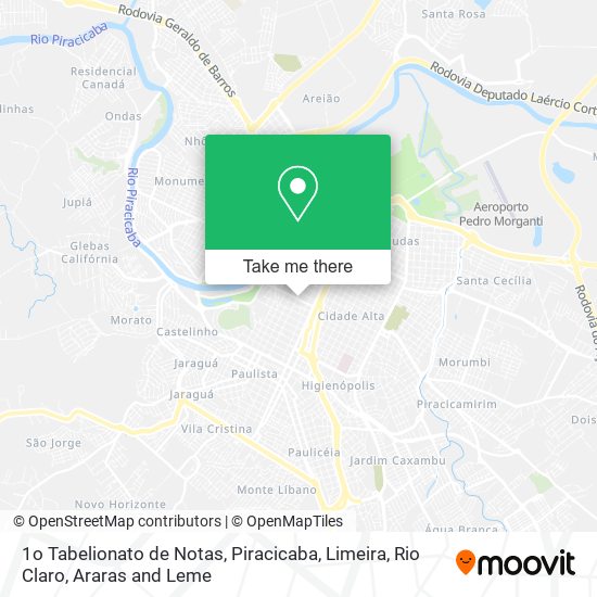 1o Tabelionato de Notas map