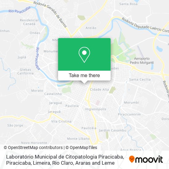 Laboratório Municipal de Citopatologia Piracicaba map