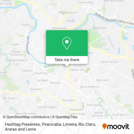 Hashtag Presentes map