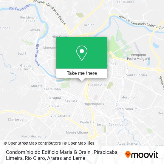 Mapa Condomínio do Edificio Maria G Orsini