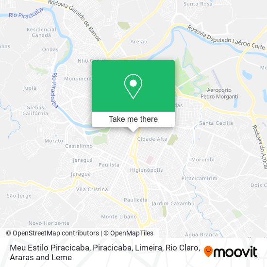 Meu Estilo Piracicaba map