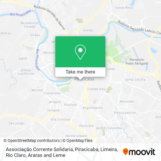 Associação Corrente Solidaria map