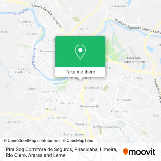 Pira Seg Corretora de Seguros map