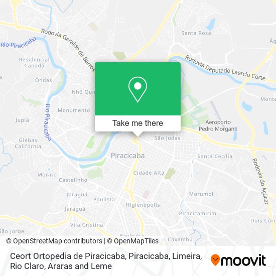 Ceort Ortopedia de Piracicaba map