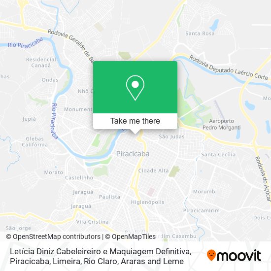 Letícia Diniz Cabeleireiro e Maquiagem Definitiva map