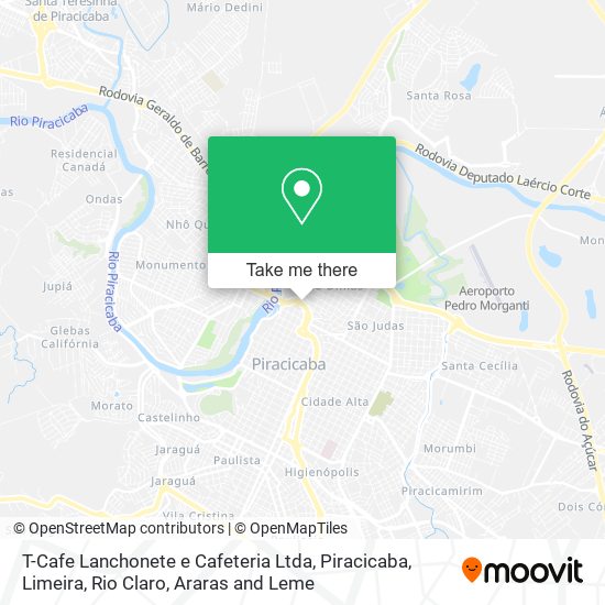T-Cafe Lanchonete e Cafeteria Ltda map