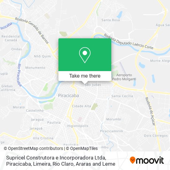 Mapa Supricel Construtora e Incorporadora Ltda