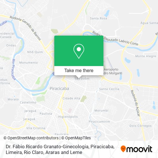 Mapa Dr. Fábio Ricardo Granato-Ginecologia