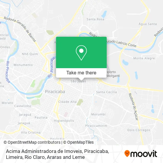 Acima Administradora de Imoveis map
