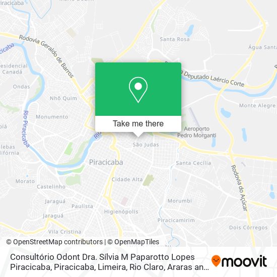 Consultório Odont Dra. Sílvia M Paparotto Lopes Piracicaba map