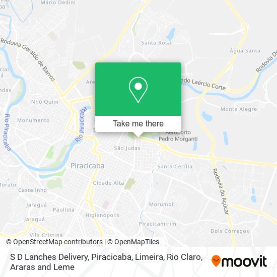 Mapa S D Lanches Delivery