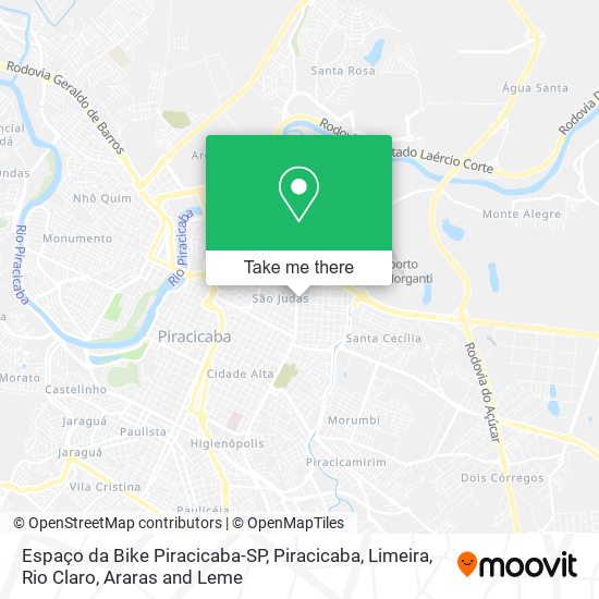 Espaço da Bike Piracicaba-SP map