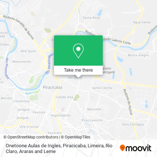 Onetoone Aulas de Ingles map