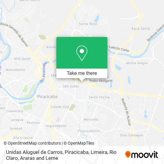 Unidas Aluguel de Carros map