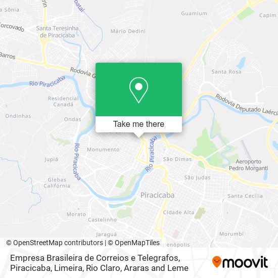 Empresa Brasileira de Correios e Telegrafos map