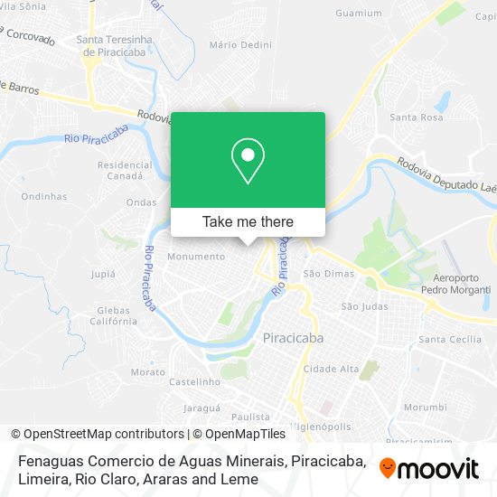 Fenaguas Comercio de Aguas Minerais map