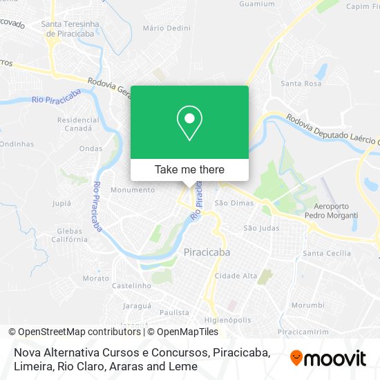 Nova Alternativa Cursos e Concursos map