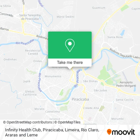 Infinity Health Club map