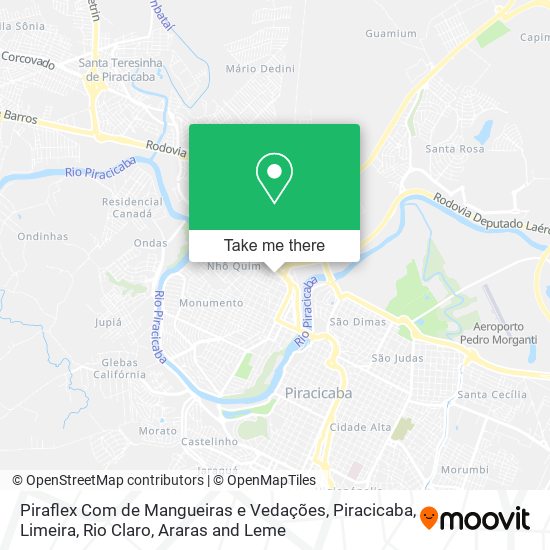 Piraflex Com de Mangueiras e Vedações map