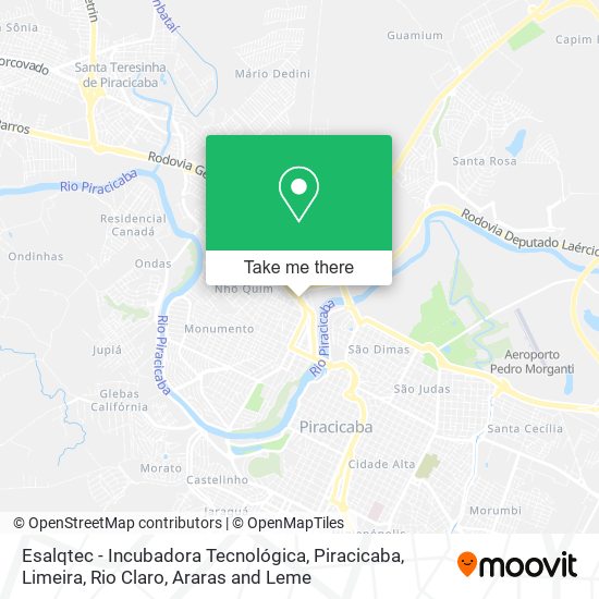 Esalqtec - Incubadora Tecnológica map