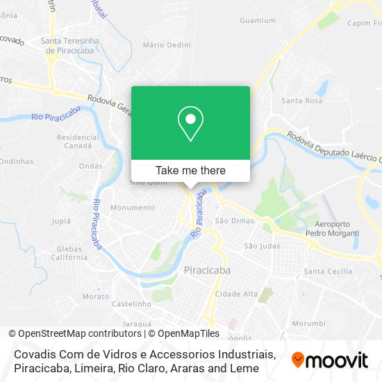 Covadis Com de Vidros e Accessorios Industriais map