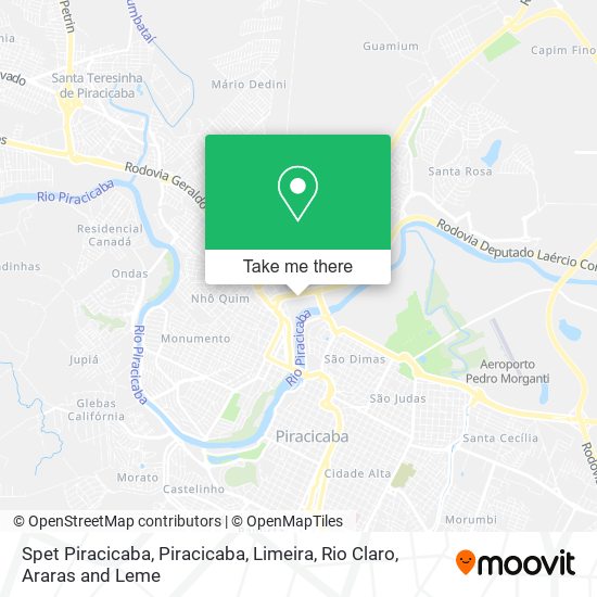 Mapa Spet Piracicaba