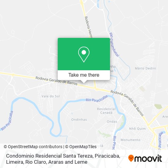 Condominio Residencial Santa Tereza map