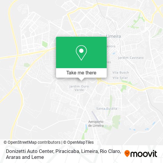 Donizetti Auto Center map