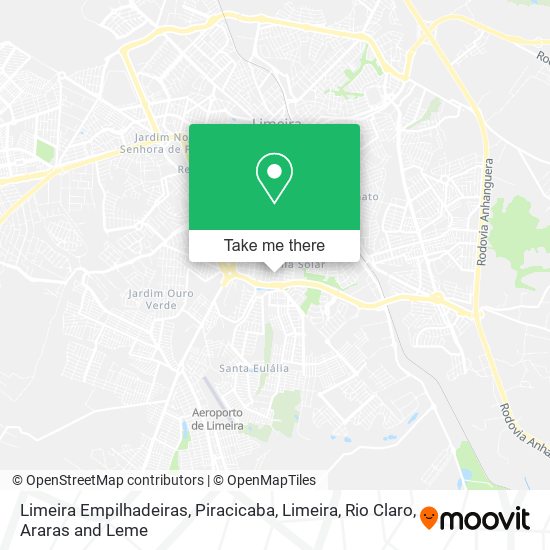 Limeira Empilhadeiras map