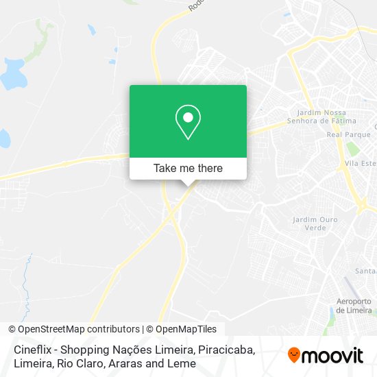 Mapa Cineflix - Shopping Nações Limeira