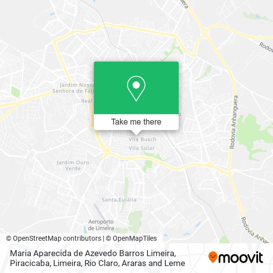 Mapa Maria Aparecida de Azevedo Barros Limeira