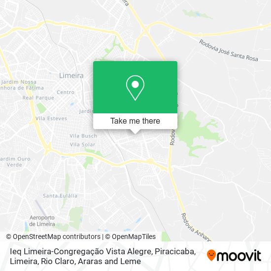 Mapa Ieq Limeira-Congregação Vista Alegre