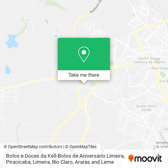 Mapa Bolos e Doces da Kell-Bolos de Aniversário Limeira