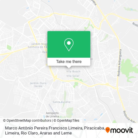 Marco Antônio Pereira Francisco Limeira map