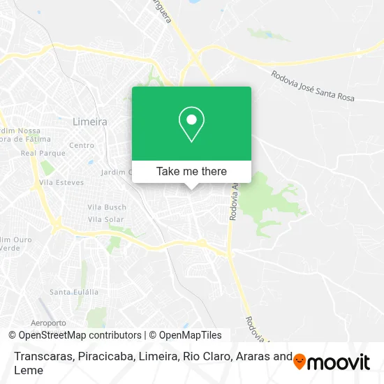 Transcaras map