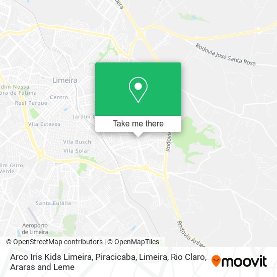 Arco Iris Kids Limeira map