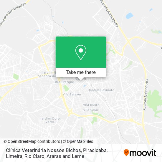 Clínica Veterinária Nossos Bichos map