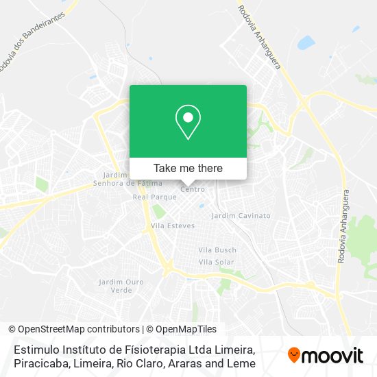 Mapa Estimulo Instítuto de Físioterapia Ltda Limeira